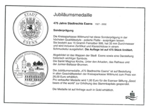 Jubiläumsmedaille