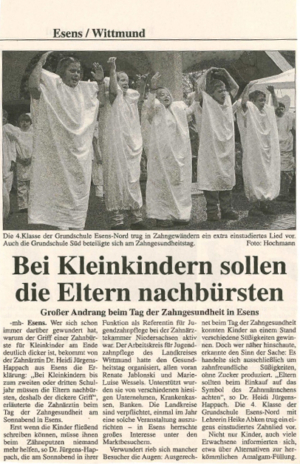 Tag der Zahngesundheit