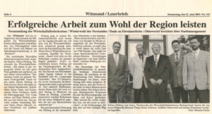 Versammlung Wirtschaftsförderkreis