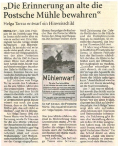 Alte Mühle Hinweisschild-1