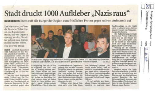 Aufkleber Nazis raus