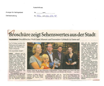 Broschüre zeigt Sehenswertes