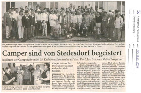 Camper sind von Stedesdorf begeistert