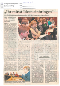 Diskussion mit Landratskanidaten