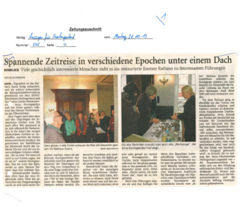 Einblick ins Esenser Rathaus