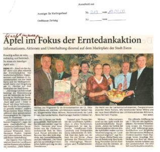 Erntedankaktion