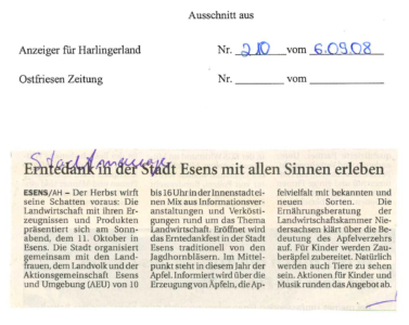 Erntedankfest
