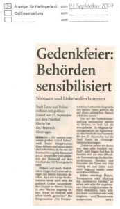 Gedenkfeier