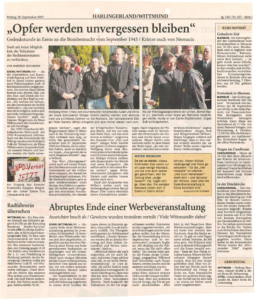 Gedenkstunde Bombennacht