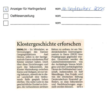 Klostergeschichte erforschen