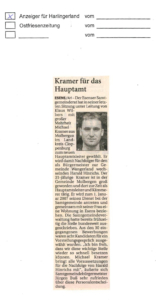 Kramer für das Hauptamt