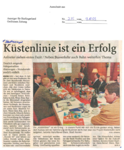 Künstenlinie ist ein Erfolg
