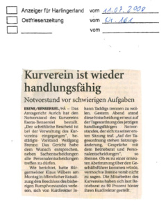Kurverein wieder handlungsfähig