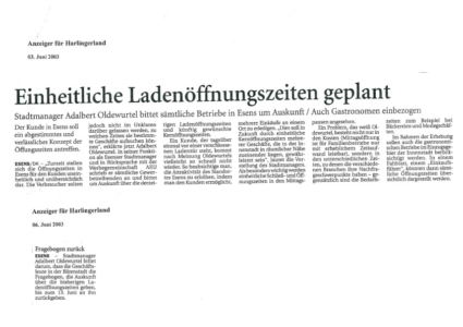 Ladenöffnungszeiten