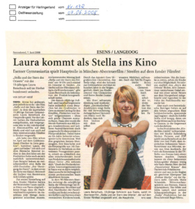 Laura kommt als Stella ins Kino