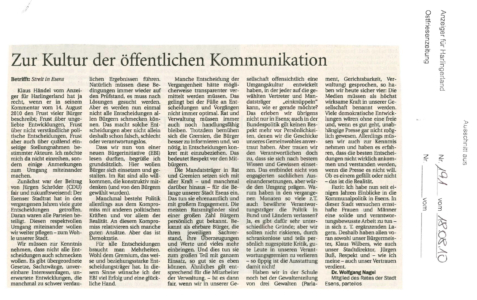 Leserbrief Dr. Nagel