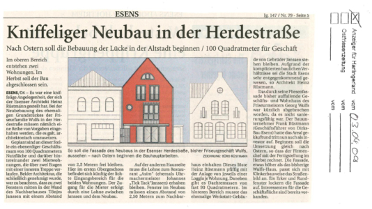 Neubau in der Herdestraße