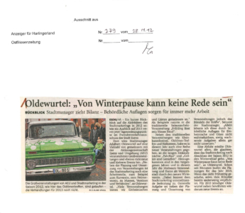 Oldewurtel zieht Bilanz