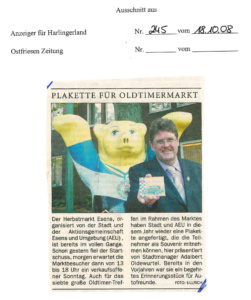 Plakette für Oldtimermarkt