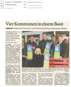 Vier Kommunen in einem Boot