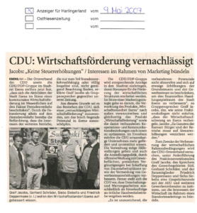 Wirtschaftsförderung vernachlässigt